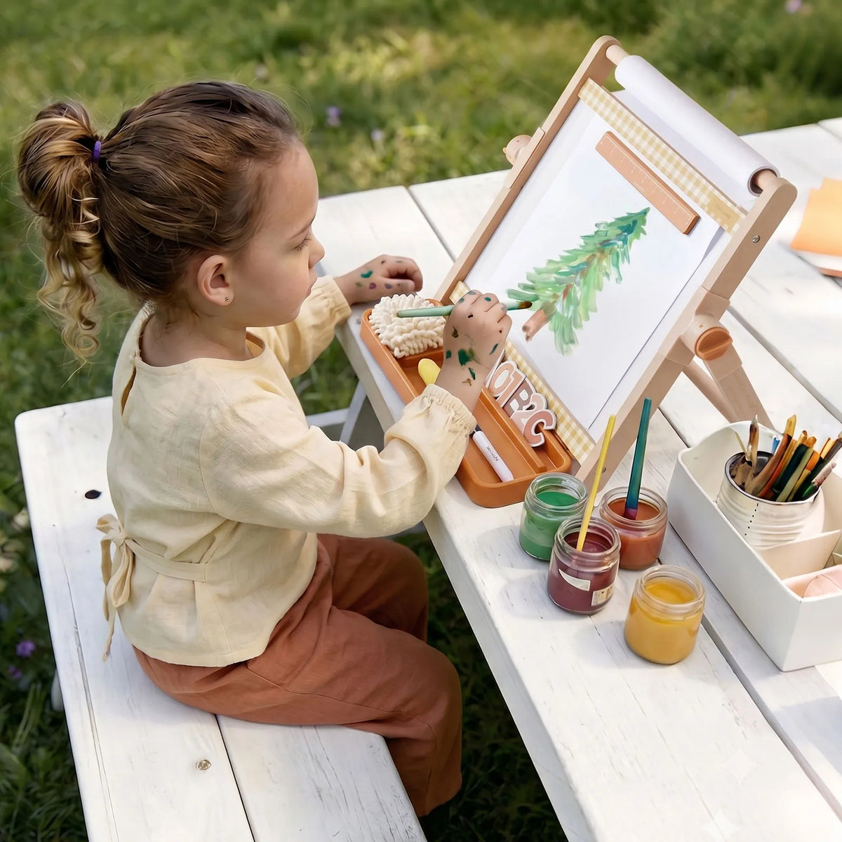 Tiny Land Creative Corner | Double-Sided Magnetic Tabletop Easel
