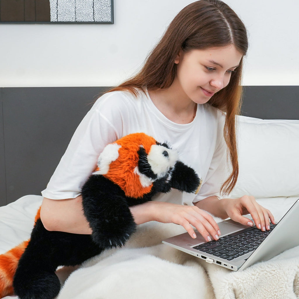 Chongker Breathing Red Panda | Interactive Lifelike Plush Animal