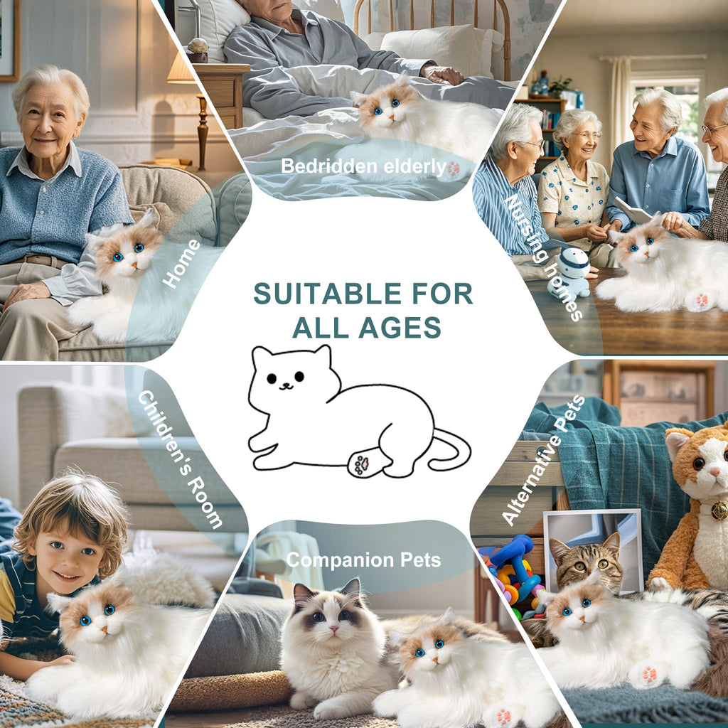 Chongker Percy Robot Cat | Interactive Robotic Cat Companion