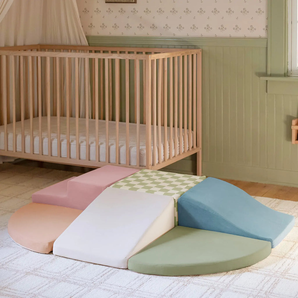 Tiny Land PlayNest Morandi | Foam Climbing Set with Ball Pit