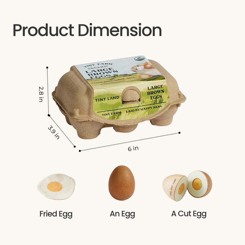 Tiny Land Breakfast Buddies | Pretend Play Egg Food Set