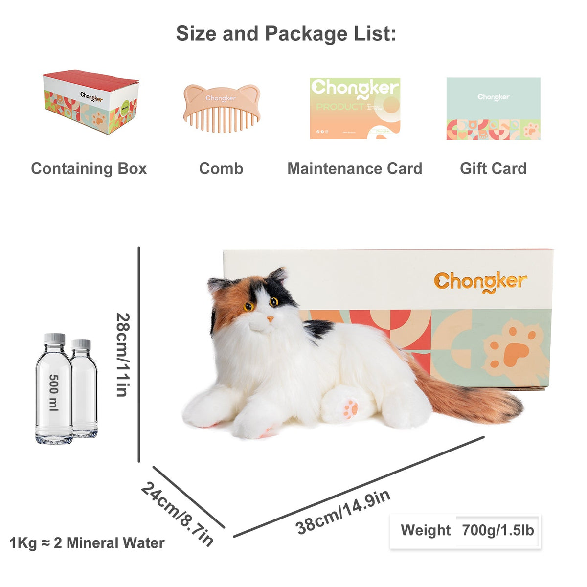 Chongker Percy 2.0 | Interactive Breathing Robotic Cat