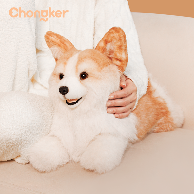 Chongker Corgi | Weighted Stuffed Dog & Plush Backpack Options