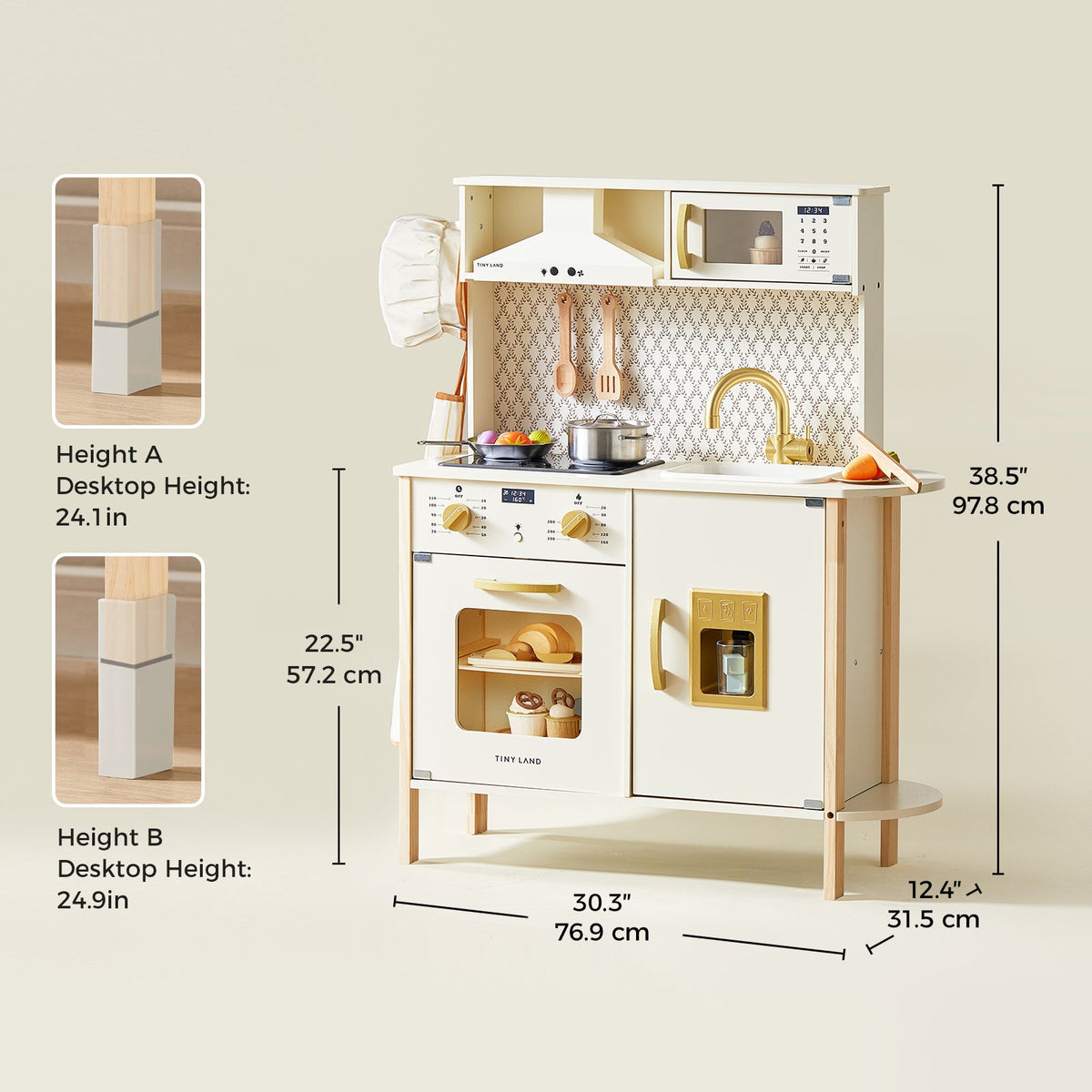 Tiny Land PopJoy | Kids Pretend Play Kitchen with Lights & Sounds