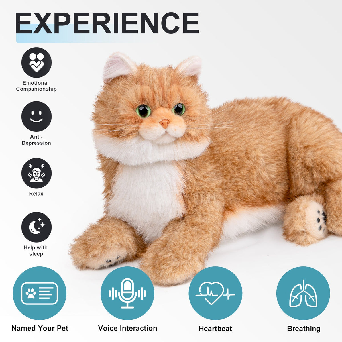 Chongker Percy 2.0 | Interactive Breathing Robotic Cat