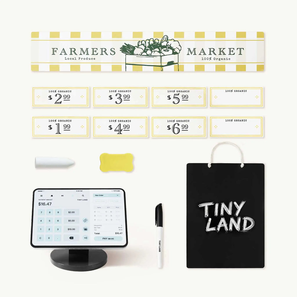 Tiny Land Little Grocer | Kids Pretend Grocery Store Playset