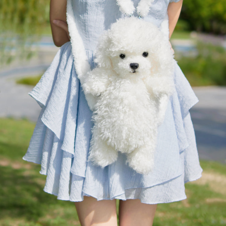 Chongker Poodle Dog Backpack | Realistic Plush Bag
