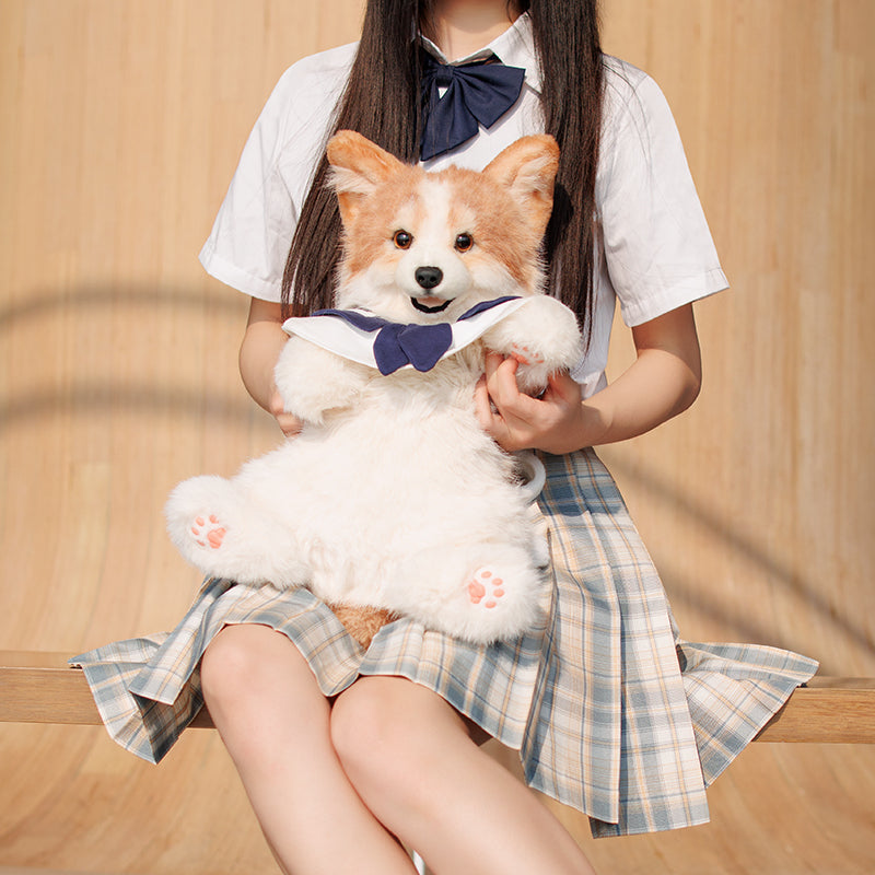 Chongker Corgi Backpack | Realistic Plush Dog Backpack