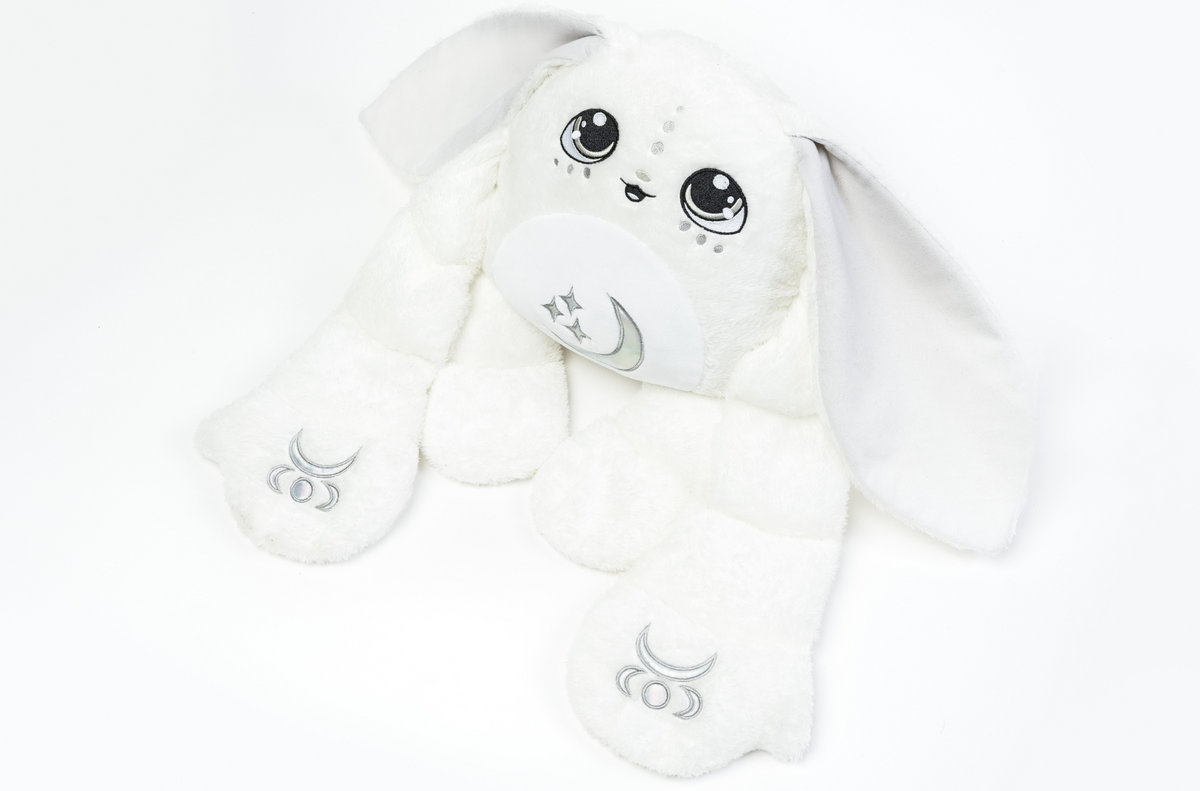 Snowball Moon Pals winter-white 5 lb weighted plush — manufacturer product image 4