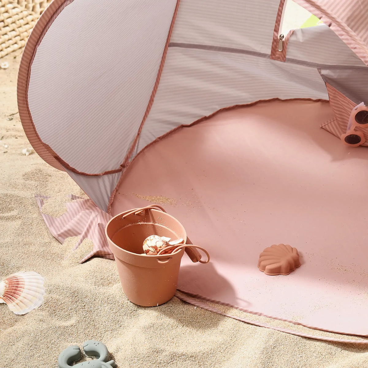 Tiny Land Beach Day | Kids Beach Tent & Sand Toy Set