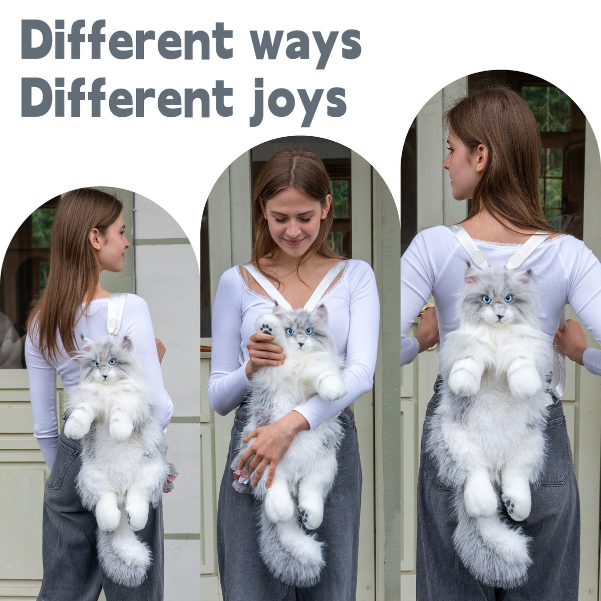 Chongker Maine Coon Cat Backpack | Realistic Plush