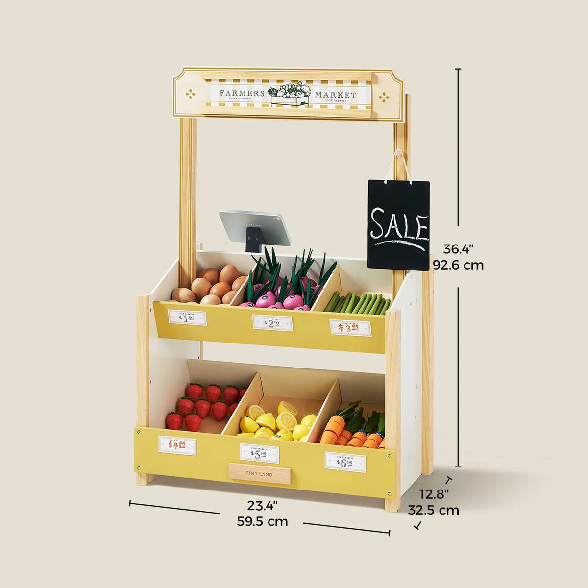 Tiny Land Little Grocer | Kids Pretend Grocery Store Playset