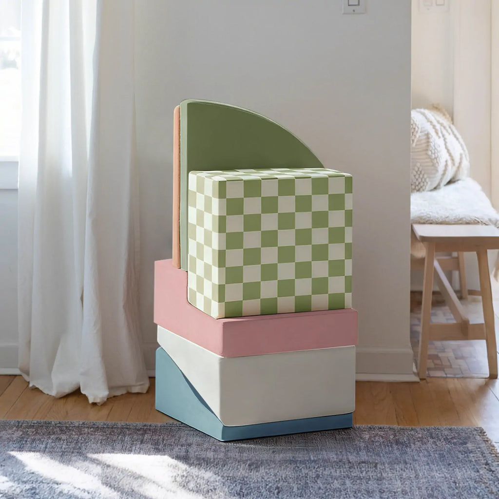 Tiny Land PlayNest Morandi | Foam Climbing Set with Ball Pit