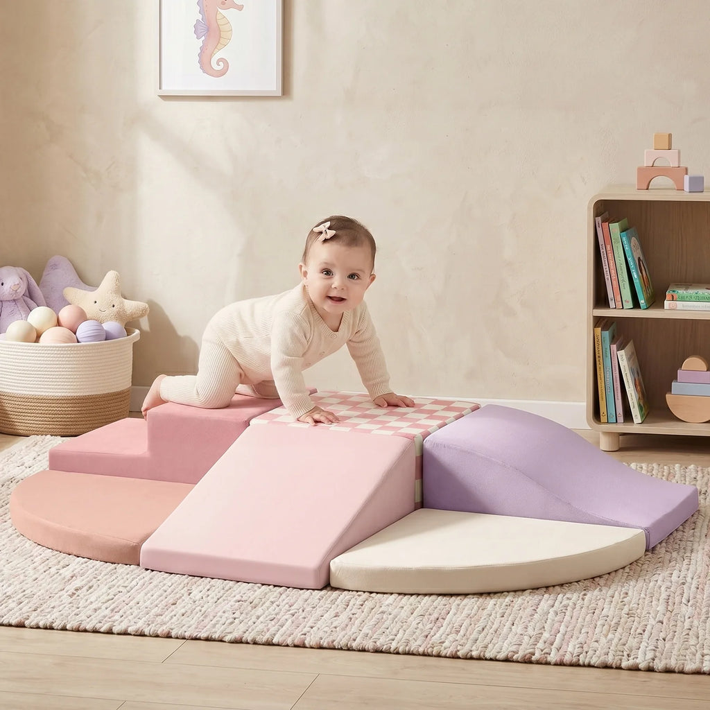 Tiny Land PlayNest Violet foam climbing blocks