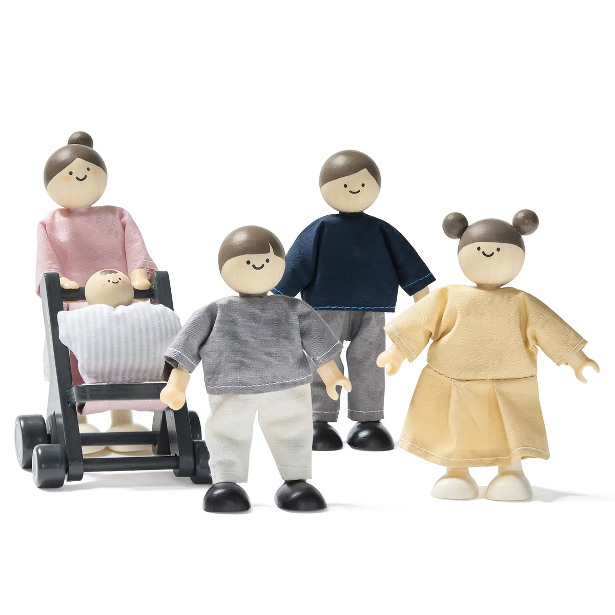 Tiny Land Sweetwood Evergreen | Wooden Dollhouse & Family Dolls