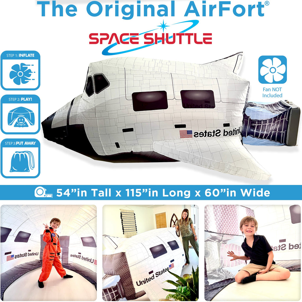AirFort Space Shuttle | Inflatable Play Fort
