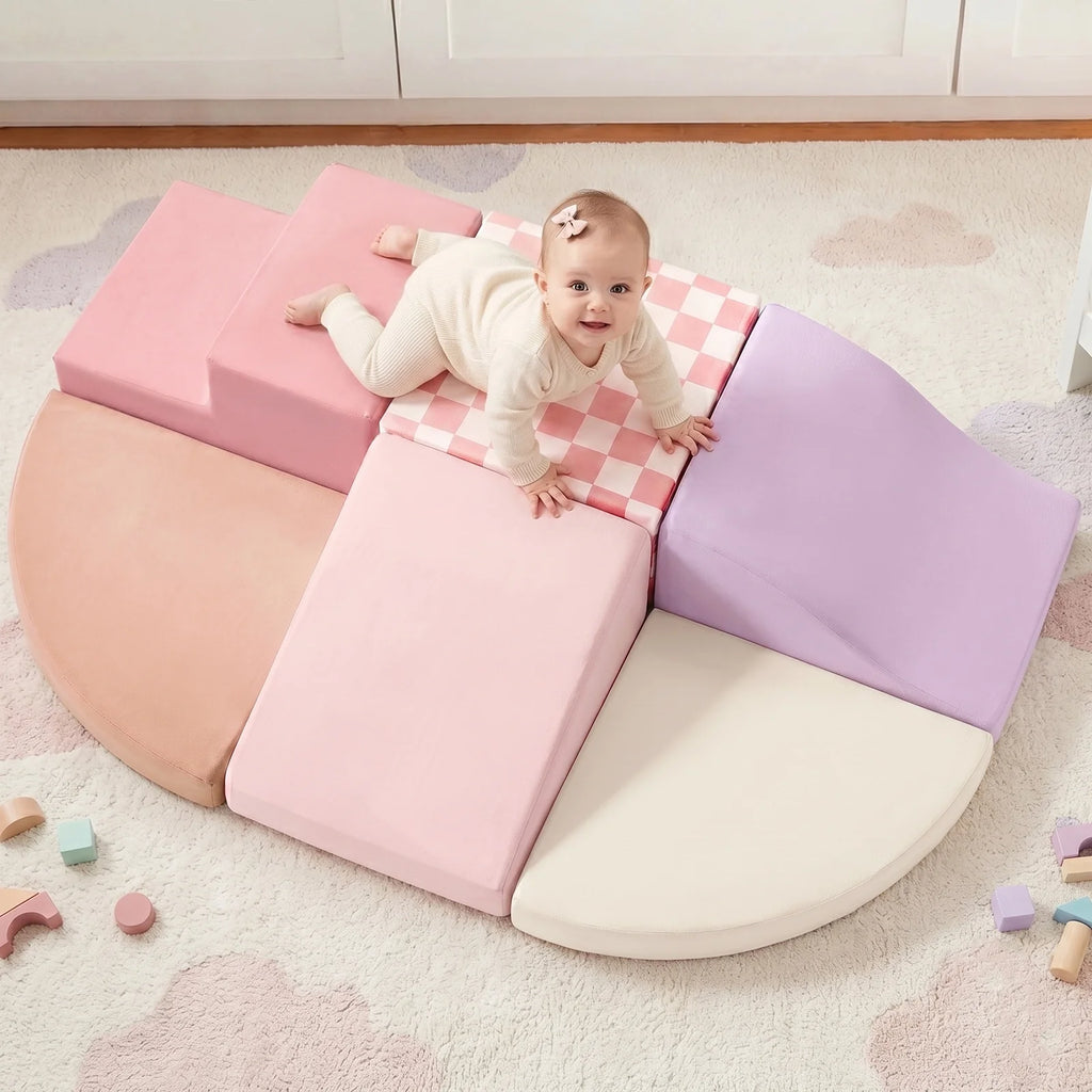 Tiny Land PlayNest Violet | Kids Foam Climbing Blocks Set