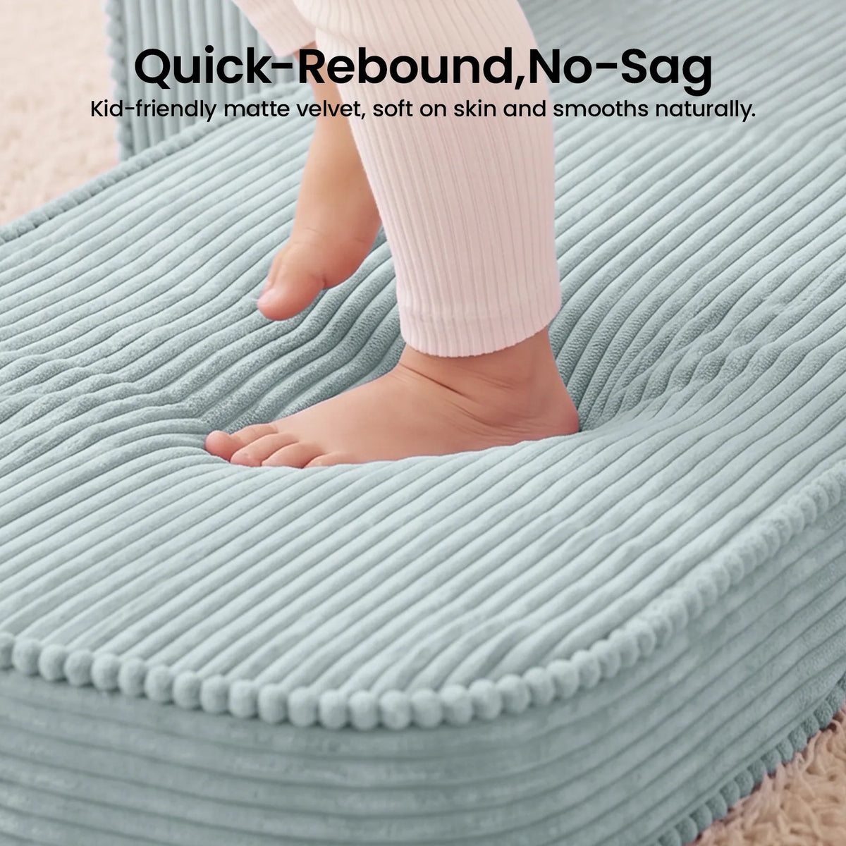 Tiny Land GentleSnug | Convertible Corduroy Kids Chair — manufacturer product image 11
