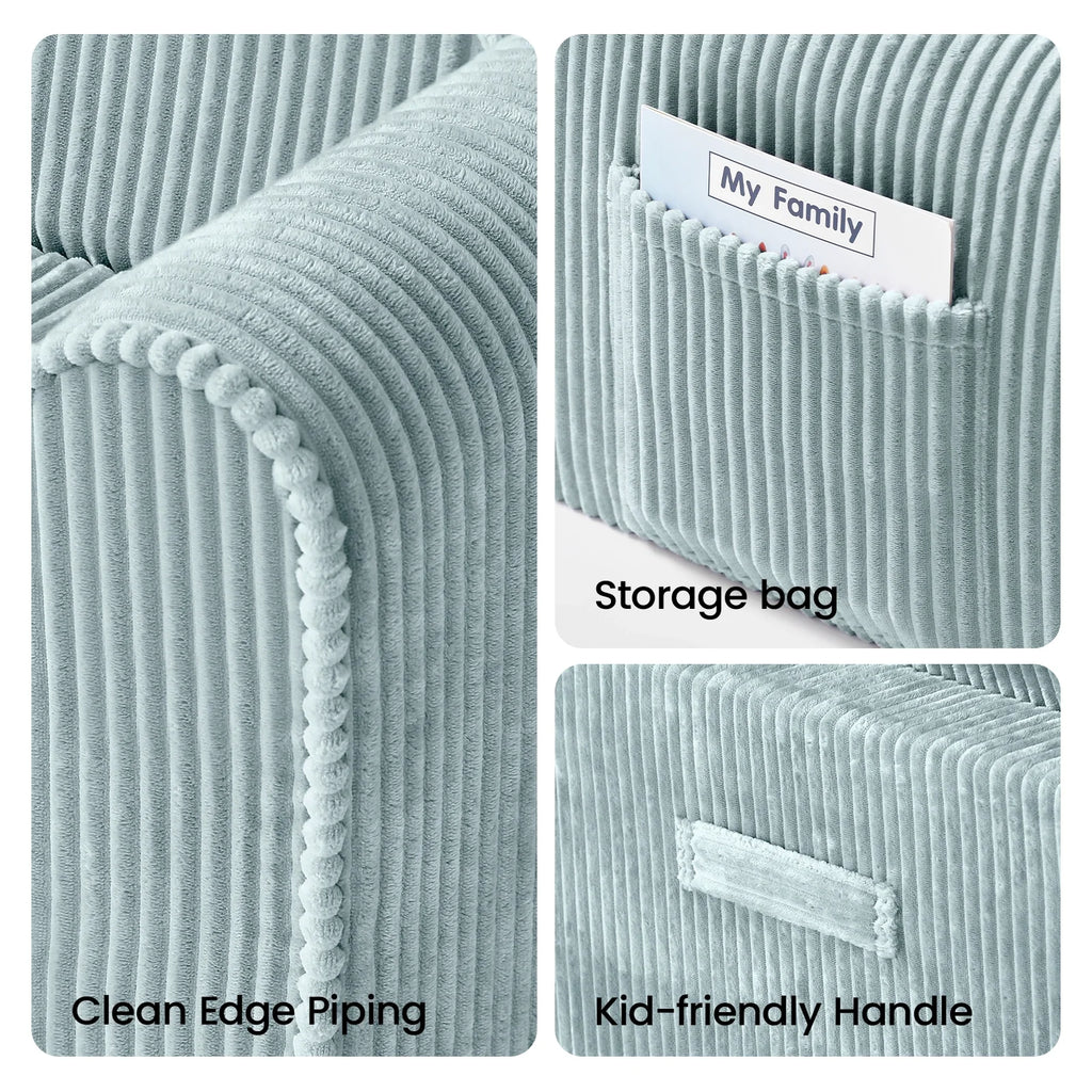 Tiny Land GentleSnug | Convertible Corduroy Kids Chair — manufacturer product image 6