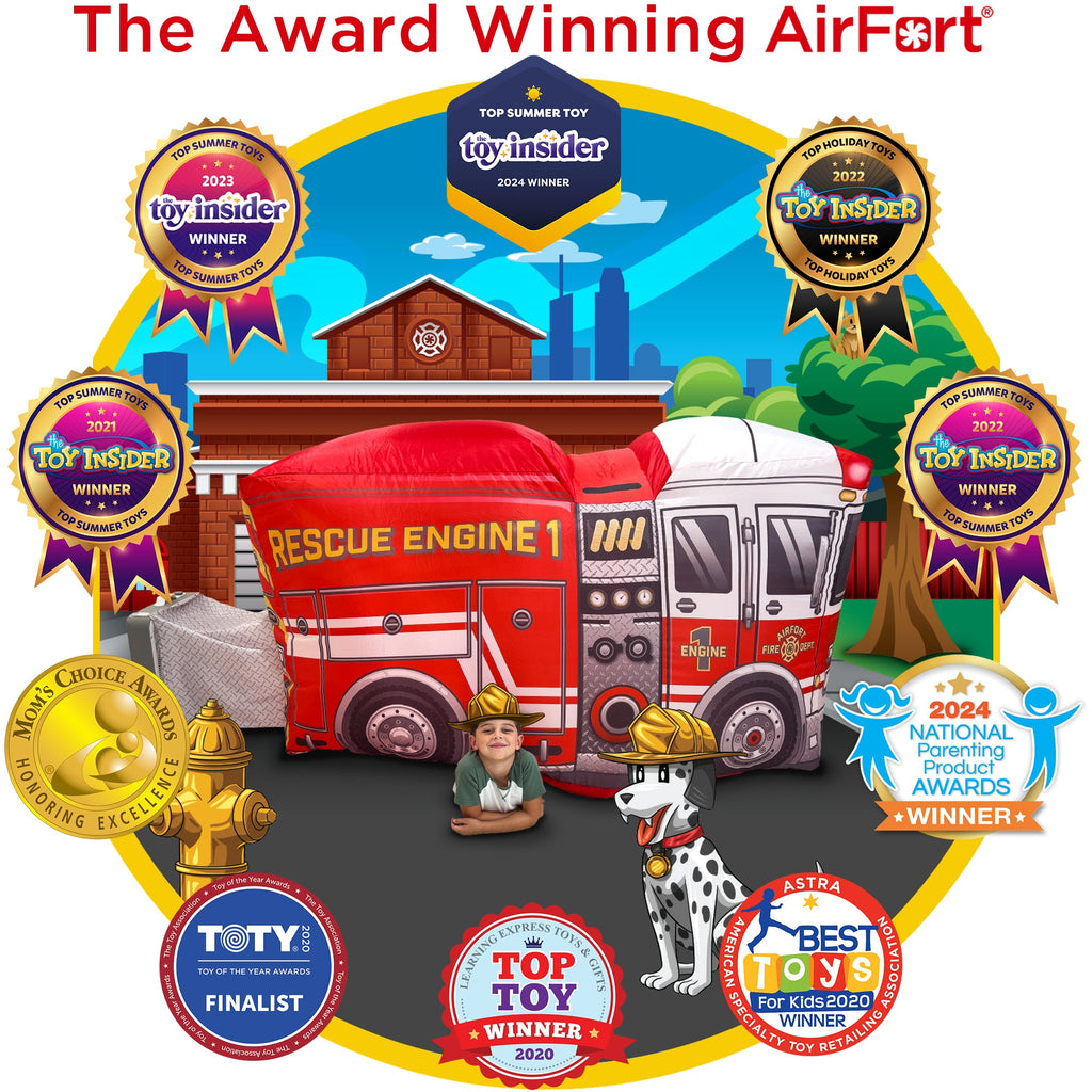 AirFort Firetruck | Inflatable Play Fort