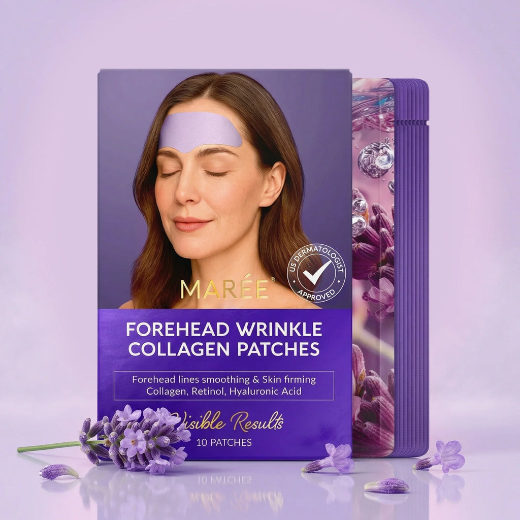 Marée forehead skincare patches product packaging