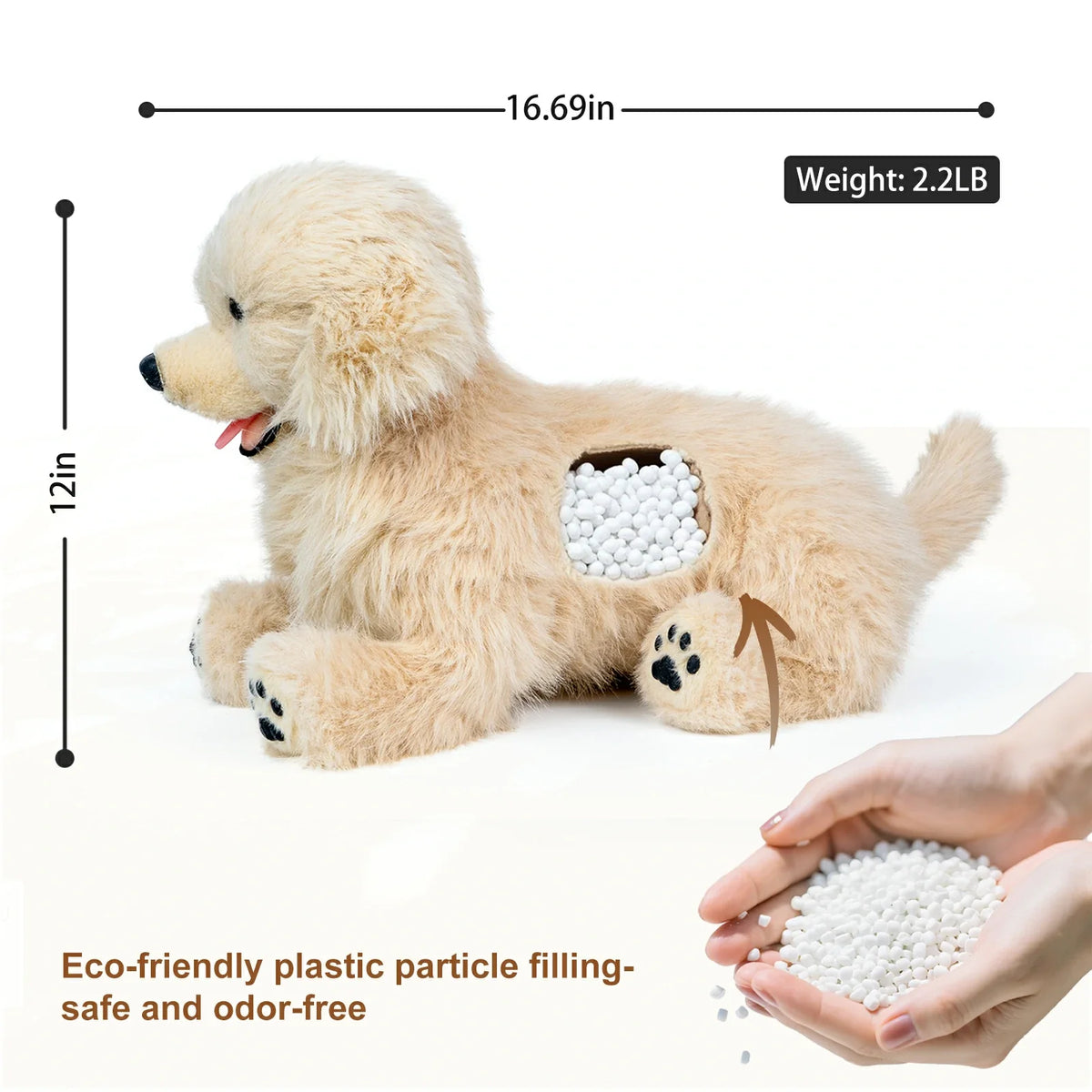 Chongker Golden Retriever | Realistic Weighted Dog Stuffed Animal