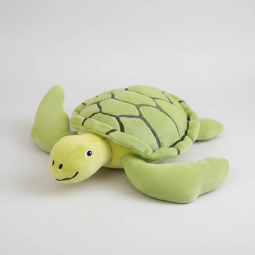 Green sea turtle plush pillow
