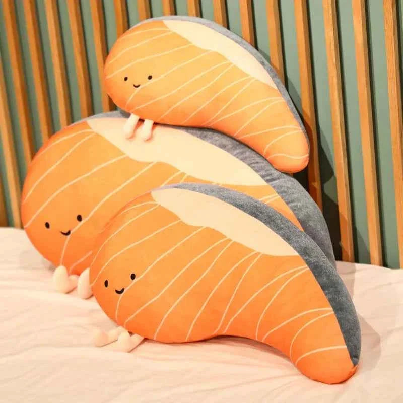 Salmon Says Hello | Funny Fish Fillet Plush