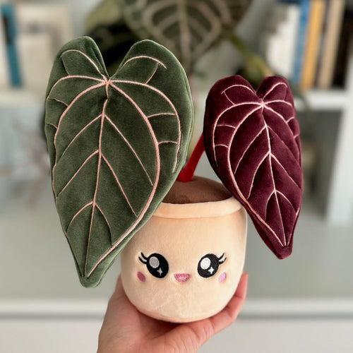Anthurium Red Crystallinum Plant Plushie – product photo 2
