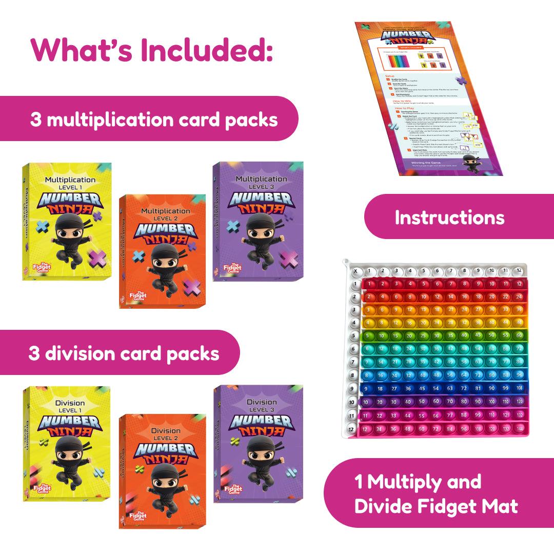 Number Ninja | Multiplication & Division Game by The Fidget Games — product image 2