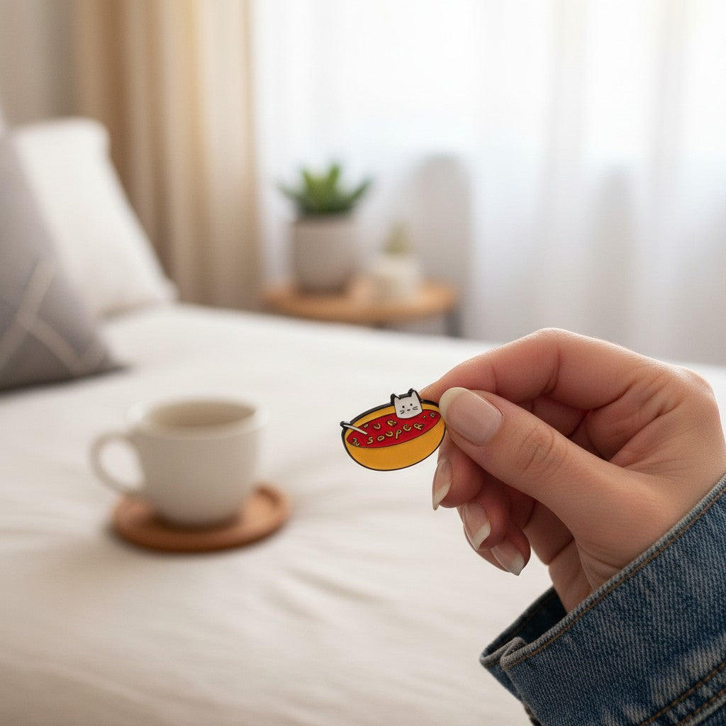 Catitude Club cute cat enamel pins additional product image