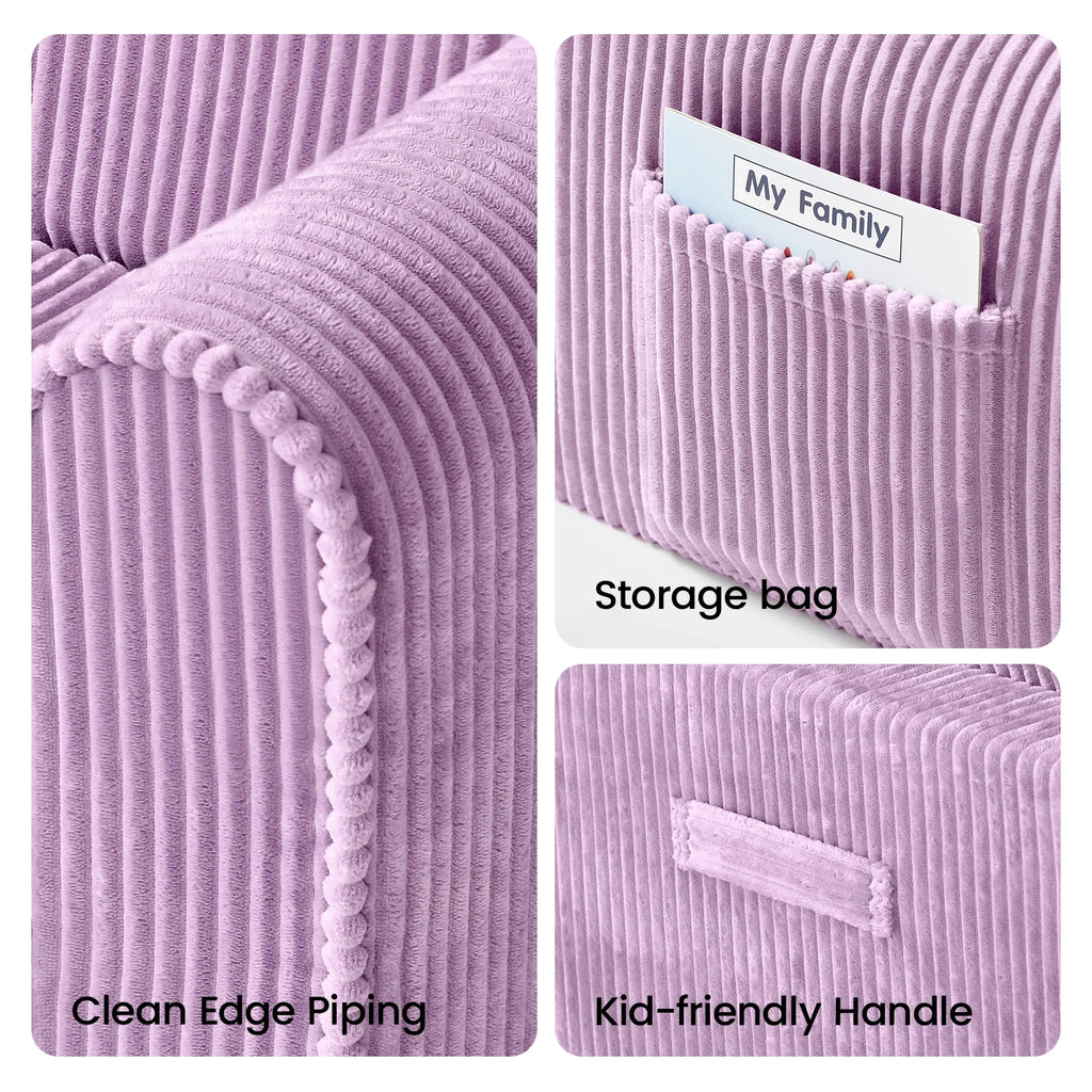 Tiny Land GentleSnug | Convertible Corduroy Kids Chair — manufacturer product image 17
