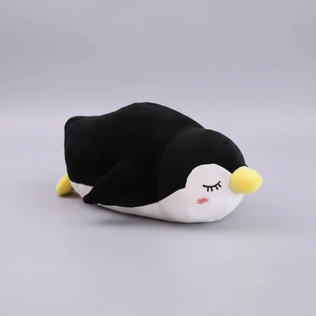 Black or sky blue cartoon penguin plush
