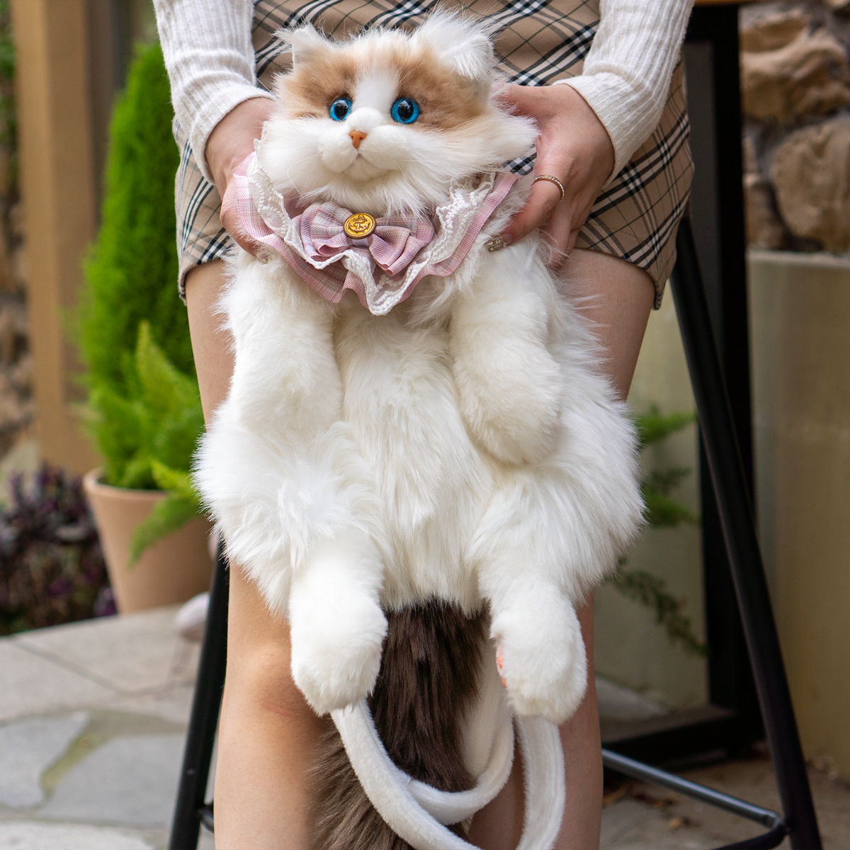 Chongker Ragdoll Cat Backpack | Realistic Plush
