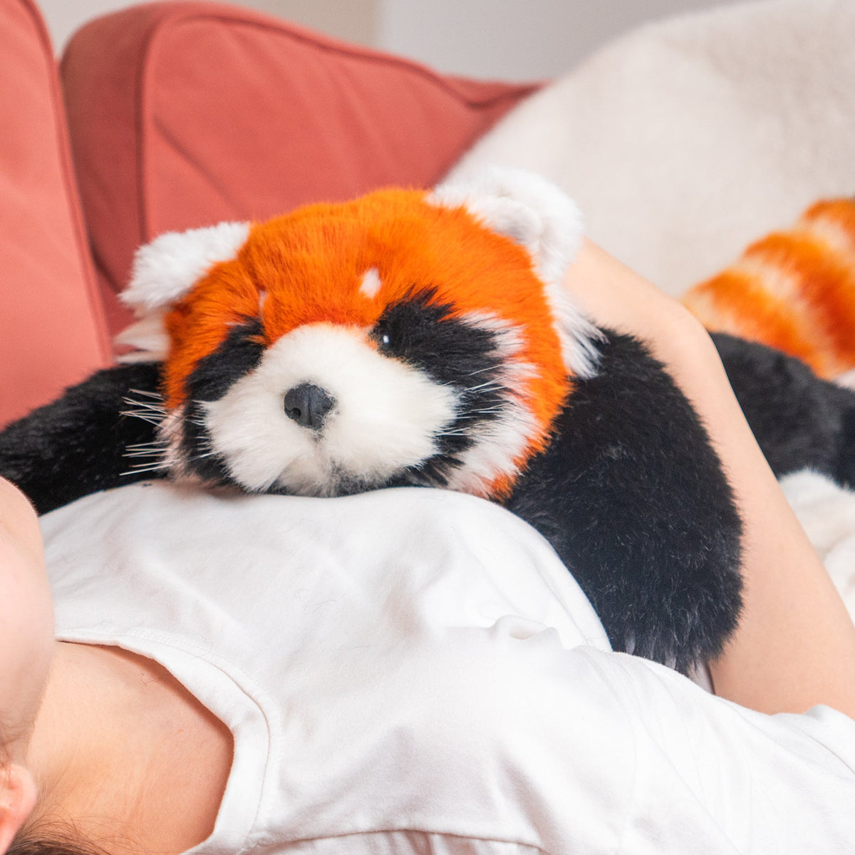 Chongker Breathing Red Panda | Interactive Lifelike Plush Animal