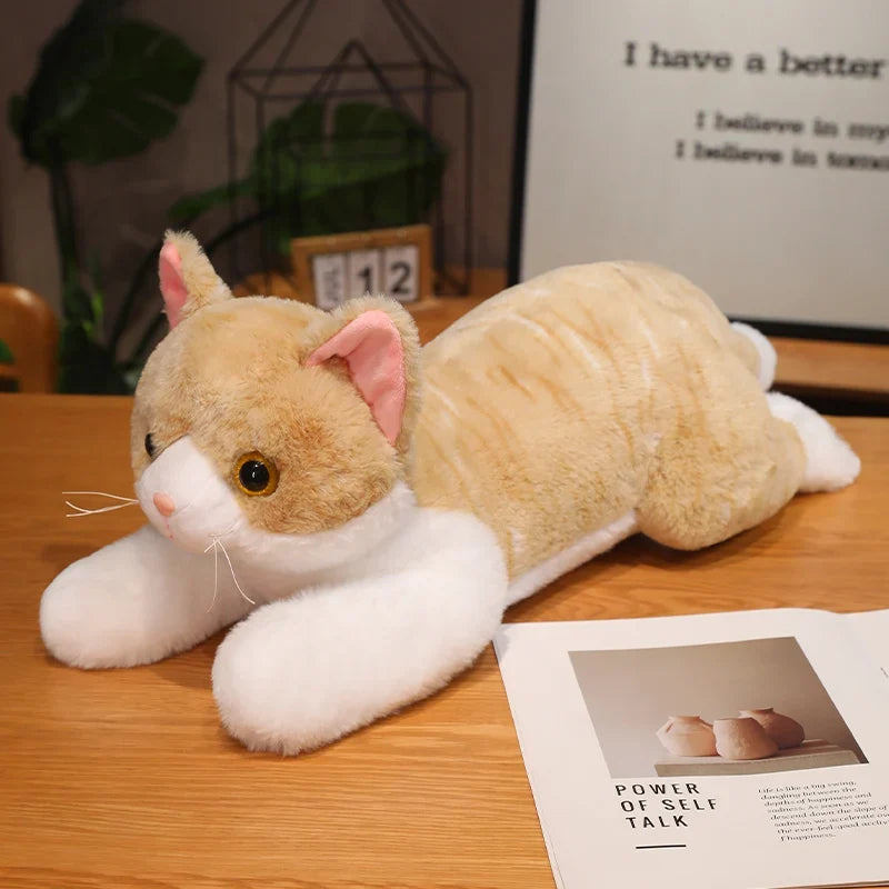 Sleepy Kitten Plush | Cat Cuddle Pillow