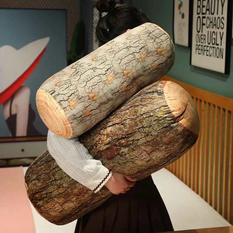 Woodland Log Pillow | Tree Stump Plush