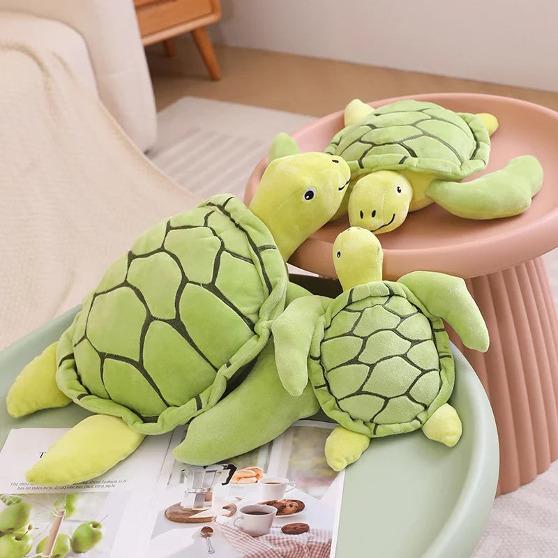 Sea Turtle Snuggle Pillow | Green Plushie