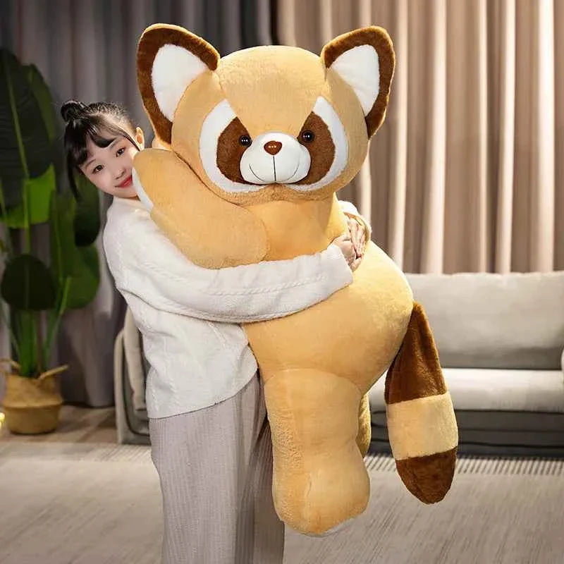 Woodland Raccoon Plush Cuddle Pillow