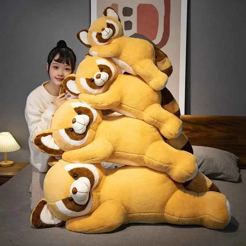 Woodland Raccoon Plush Cuddle Pillow