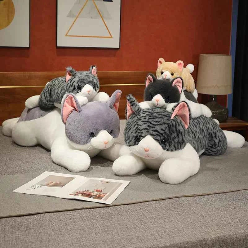 Sleepy Kitten Plush | Cat Cuddle Pillow