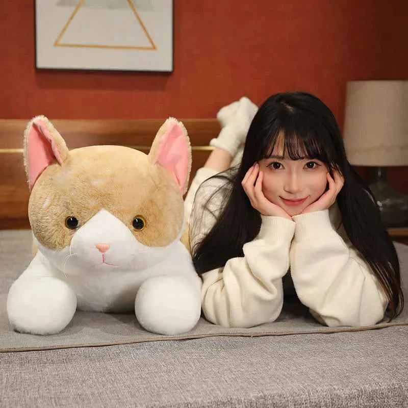 Sleepy Kitten Plush | Cat Cuddle Pillow