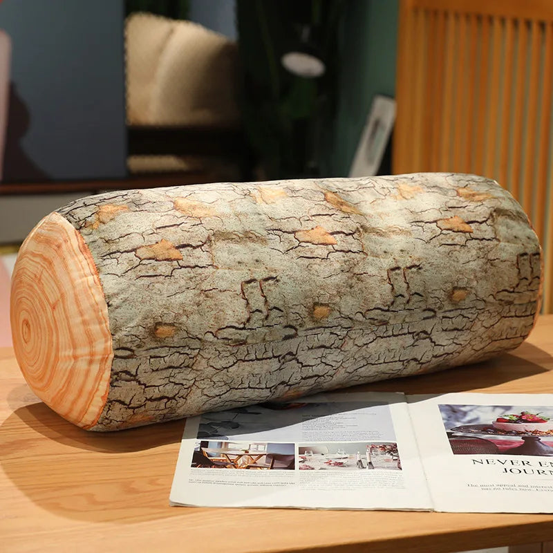 Woodland Log Pillow | Tree Stump Plush