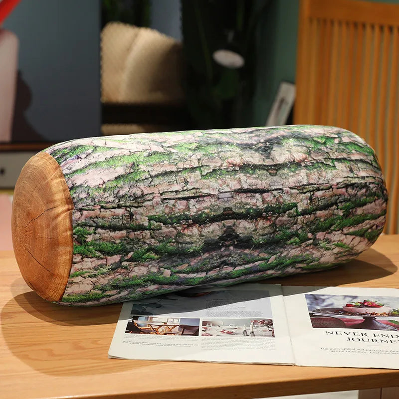 Woodland Log Pillow | Tree Stump Plush