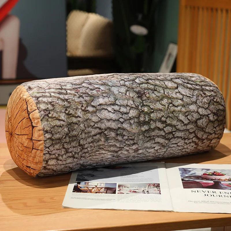 Woodland Log Pillow | Tree Stump Plush