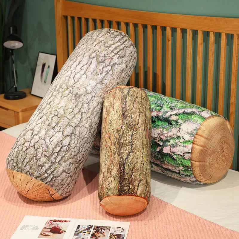 Woodland Log Pillow | Tree Stump Plush