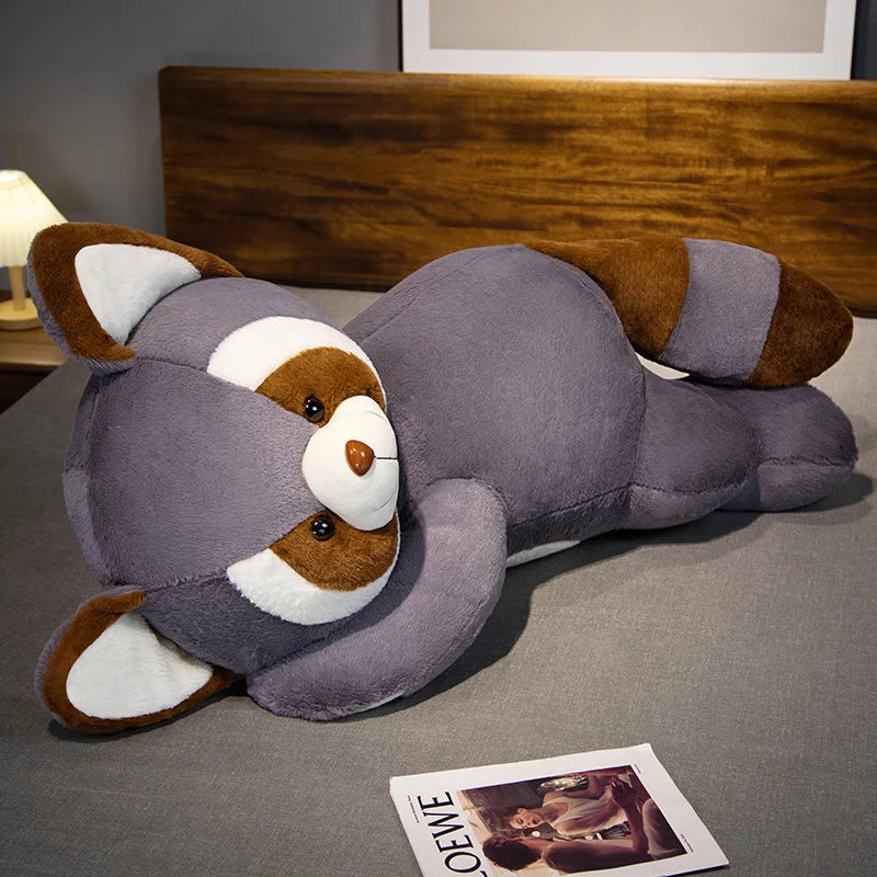 Woodland Raccoon Plush Cuddle Pillow