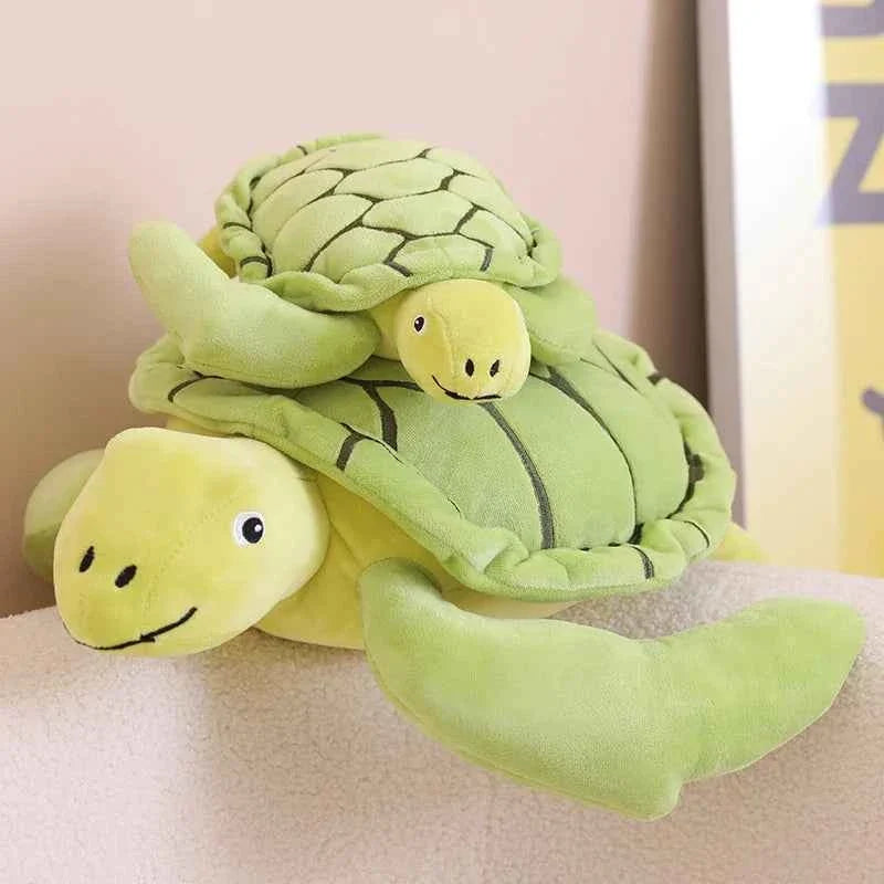 Sea Turtle Snuggle Pillow | Green Plushie