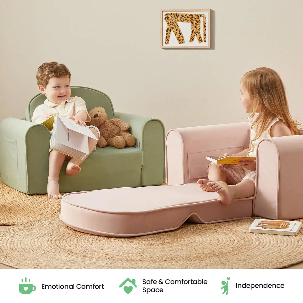 Tiny Land GentleSnug | Foldable Convertible Kids Lounge Chair