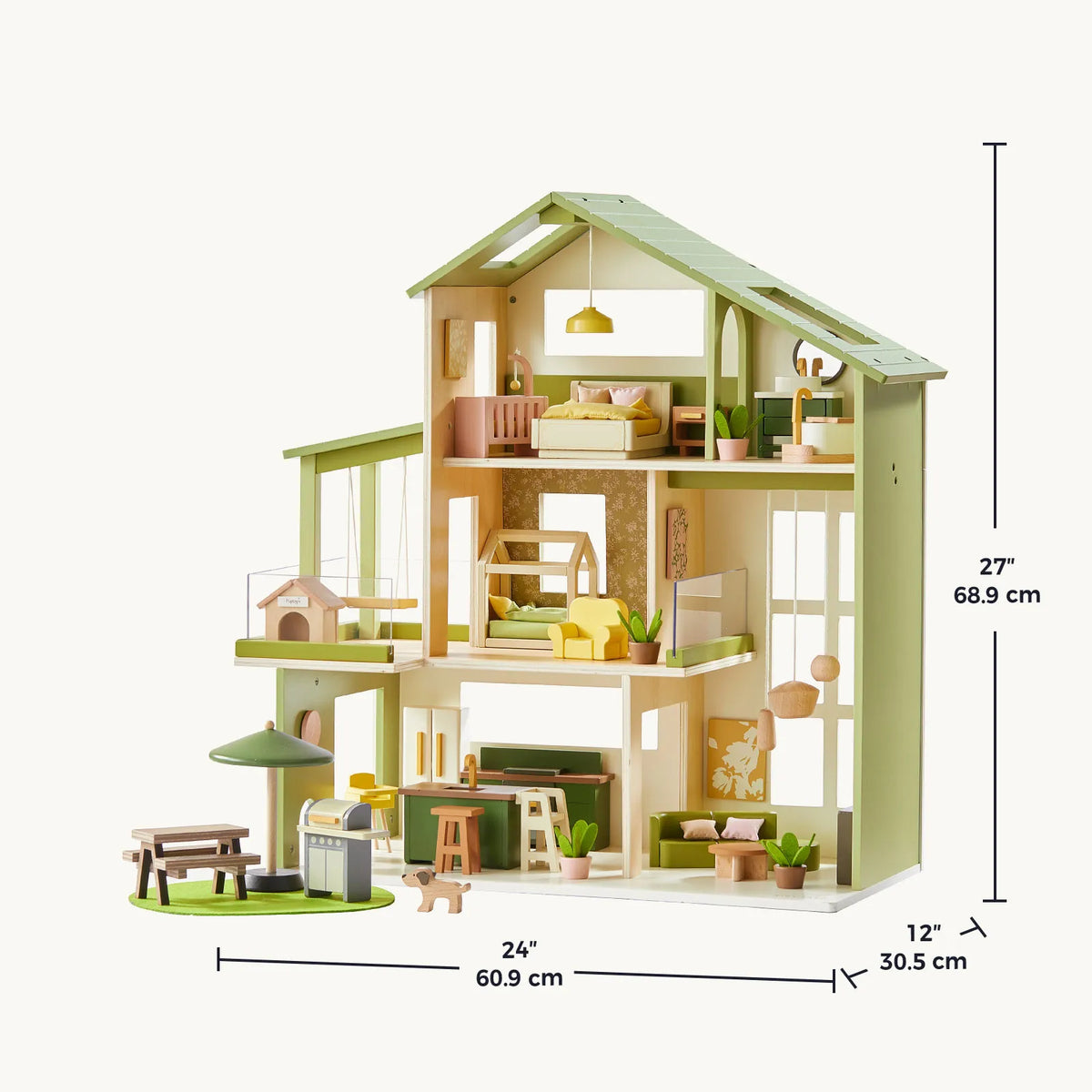 Tiny Land Sweetwood Edge | 3-Story Wooden Dollhouse — manufacturer product image 9